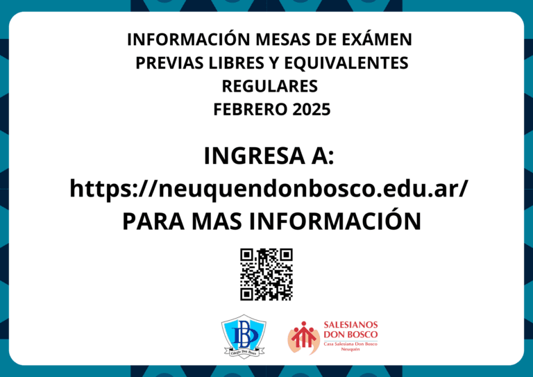 Información sobre mesas de examen