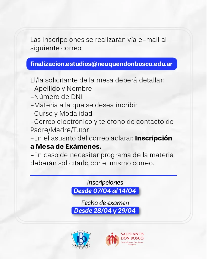información Finalización de Estudios