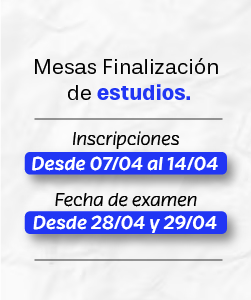 Mesas Finalización de estudios